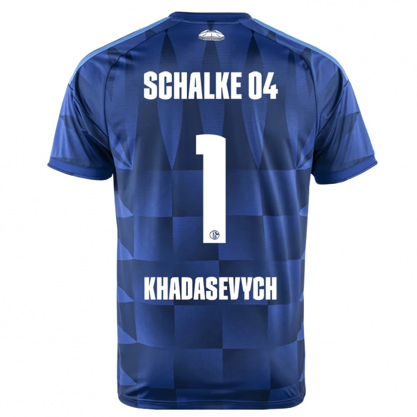 Danxen Mujer Camiseta Kyrylo Khadasevych #1 Azul Oscuro Amarillo Blanco 1ª Equipación 2026/27 La Camisa México