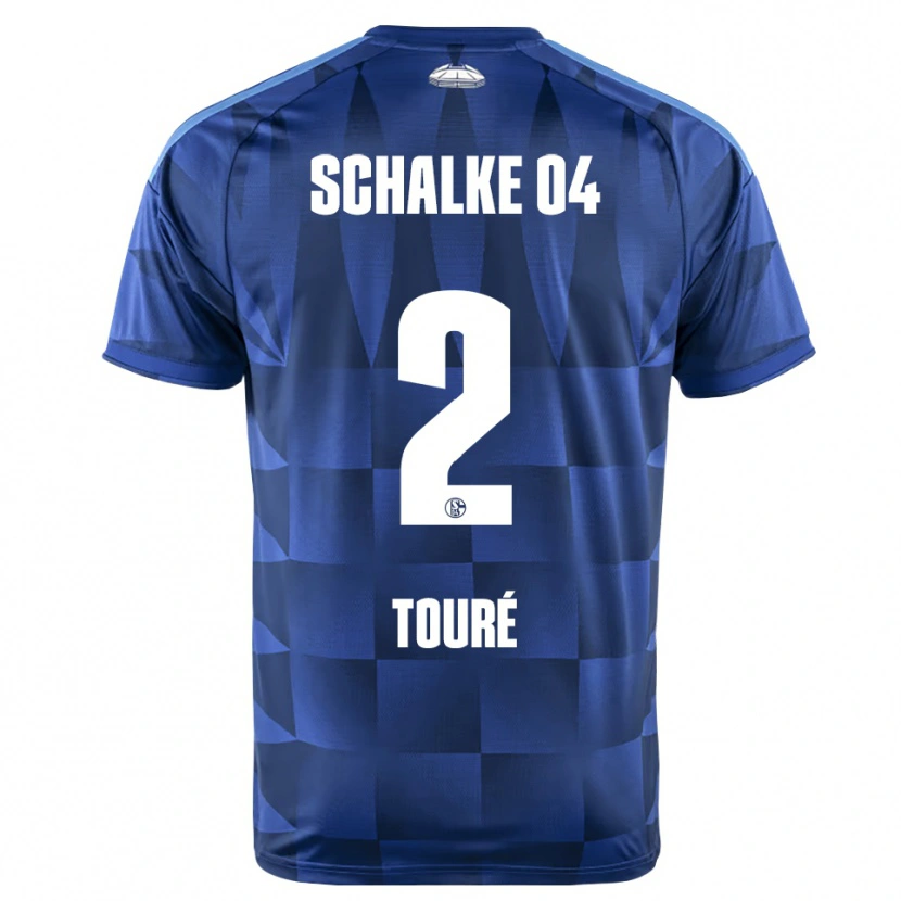 Danxen Mujer Camiseta Tidiane Touré #2 Azul Oscuro Amarillo Blanco 1ª Equipación 2026/27 La Camisa México