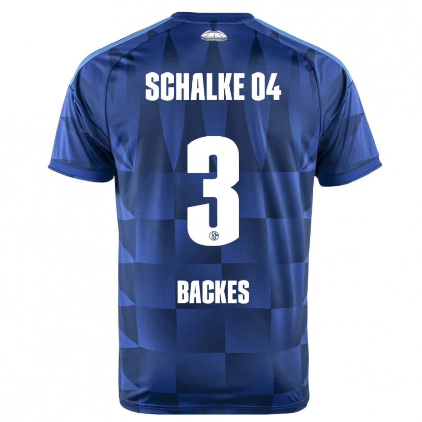 Danxen Mujer Camiseta Diego Backes-Klimek #3 Azul Oscuro Amarillo Blanco 1ª Equipación 2026/27 La Camisa México