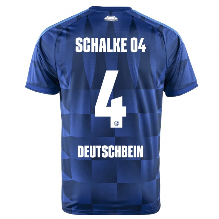 Danxen Mujer Camiseta Lasse Deutschbein #4 Azul Oscuro Amarillo Blanco 1ª Equipación 2026/27 La Camisa México