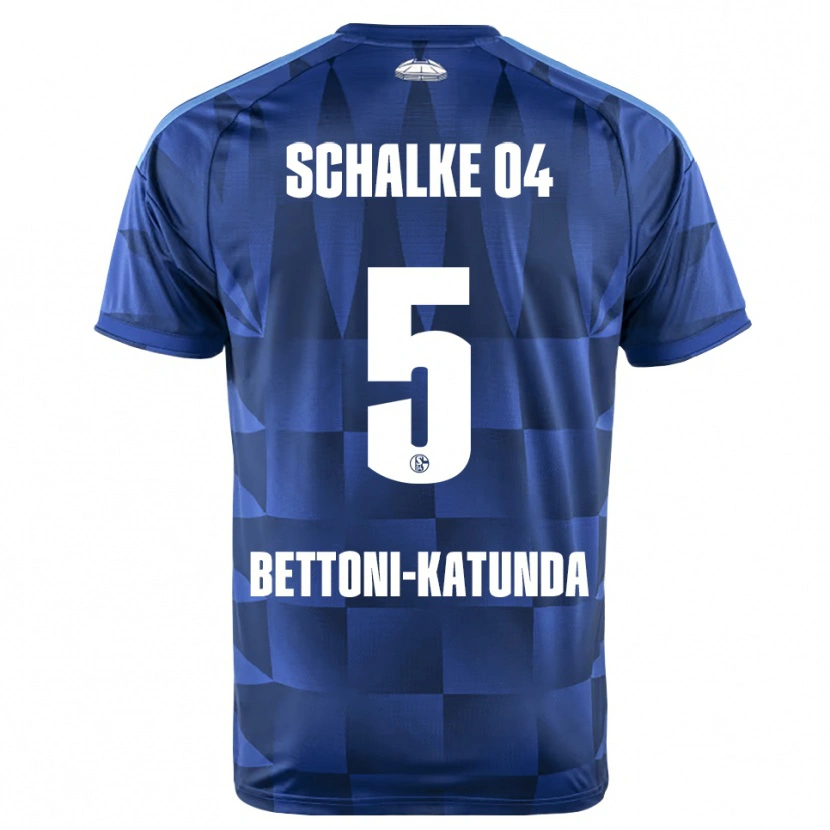 Danxen Mujer Camiseta Claudio Bettoni-Katunda #5 Azul Oscuro Amarillo Blanco 1ª Equipación 2026/27 La Camisa México