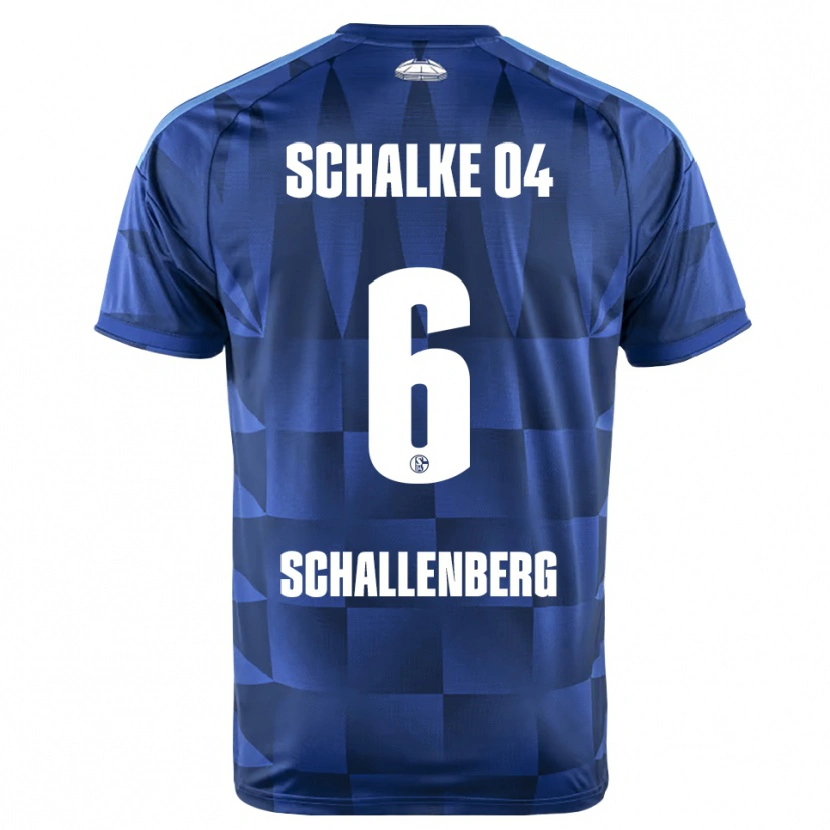 Danxen Mujer Camiseta Ron Schallenberg #6 Azul Oscuro Amarillo Blanco 1ª Equipación 2026/27 La Camisa México