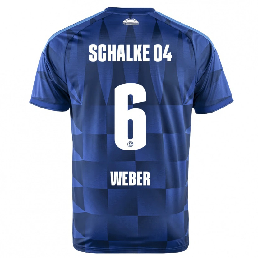 Danxen Mujer Camiseta Ben Weber #6 Azul Oscuro Amarillo Blanco 1ª Equipación 2026/27 La Camisa México
