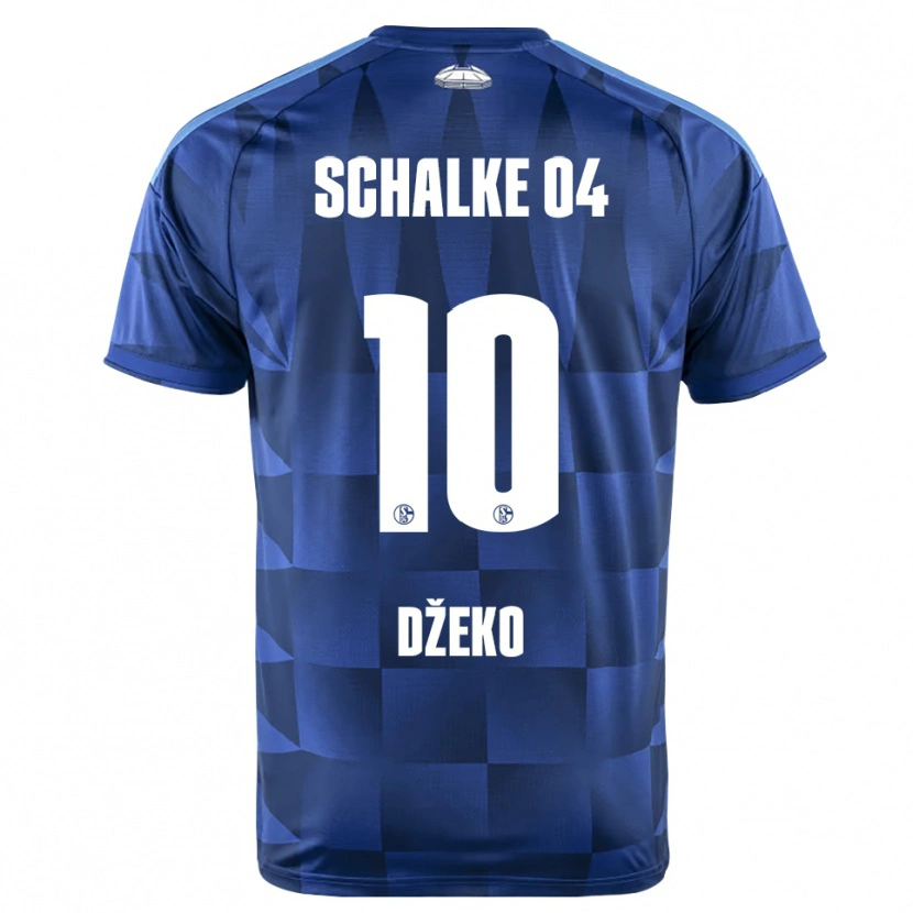 Danxen Mujer Camiseta Edin Dzeko #10 Azul Oscuro Amarillo Blanco 1ª Equipación 2026/27 La Camisa México