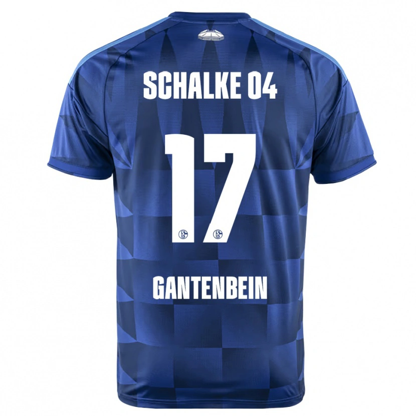 Danxen Mujer Camiseta Adrian Gantenbein #17 Azul Oscuro Amarillo Blanco 1ª Equipación 2026/27 La Camisa México