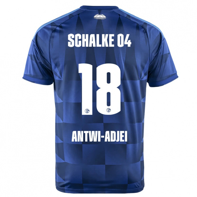 Danxen Mujer Camiseta Christopher Antwi-Adjei #18 Azul Oscuro Amarillo Blanco 1ª Equipación 2026/27 La Camisa México