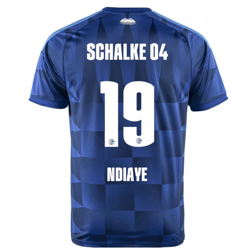 Danxen Mujer Camiseta Jean-Paul Ndiaye #19 Azul Oscuro Amarillo Blanco 1ª Equipación 2026/27 La Camisa México