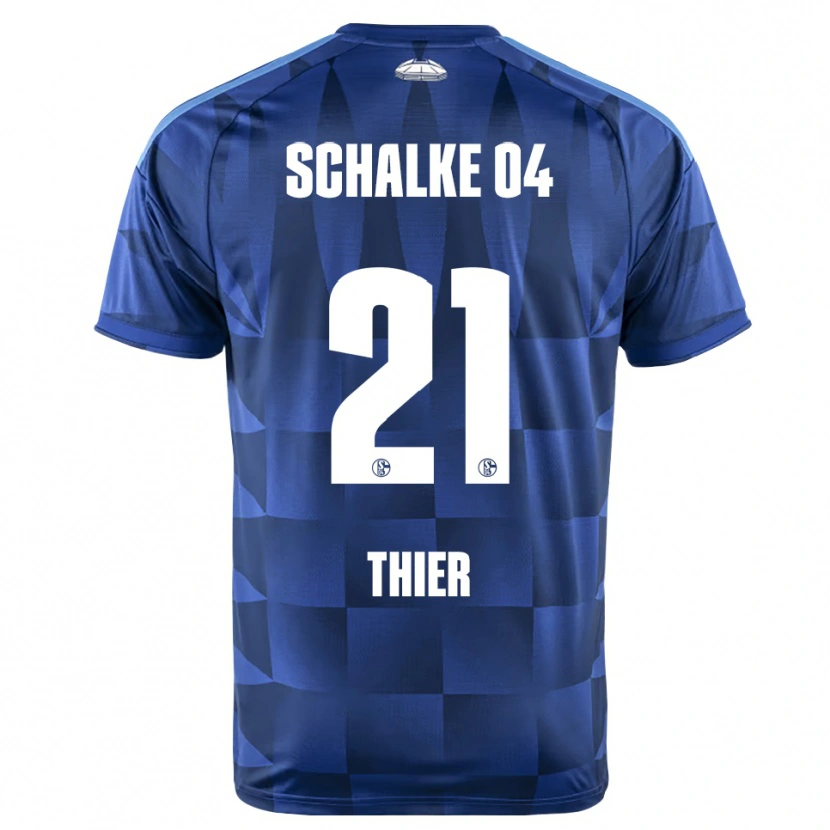 Danxen Mujer Camiseta Silas Thier #21 Azul Oscuro Amarillo Blanco 1ª Equipación 2026/27 La Camisa México