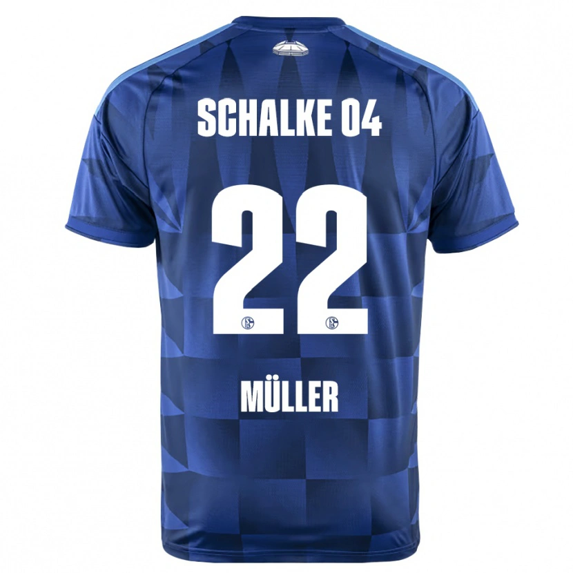 Danxen Mujer Camiseta Kevin Müller #22 Azul Oscuro Amarillo Blanco 1ª Equipación 2026/27 La Camisa México