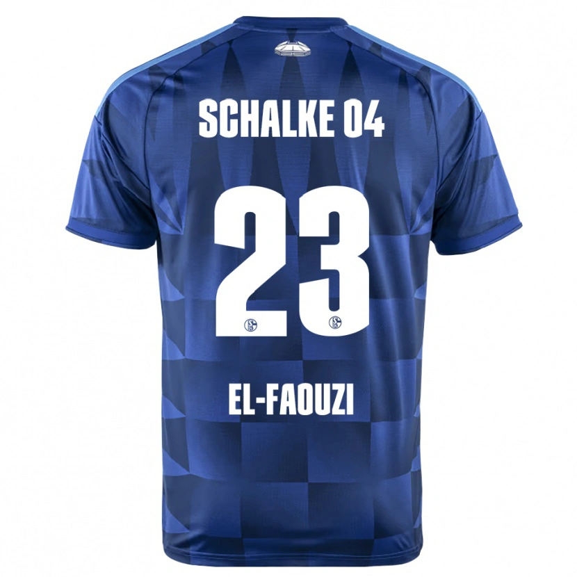 Danxen Mujer Camiseta Soufiane El-Faouzi #23 Azul Oscuro Amarillo Blanco 1ª Equipación 2026/27 La Camisa México