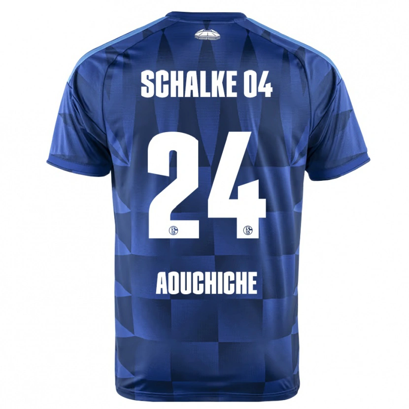 Danxen Mujer Camiseta Adil Aouchiche #24 Azul Oscuro Amarillo Blanco 1ª Equipación 2026/27 La Camisa México