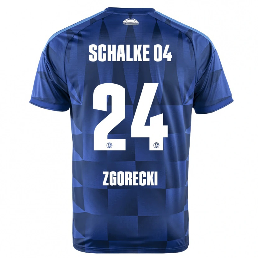 Danxen Mujer Camiseta Jonas Zgorecki #24 Azul Oscuro Amarillo Blanco 1ª Equipación 2026/27 La Camisa México