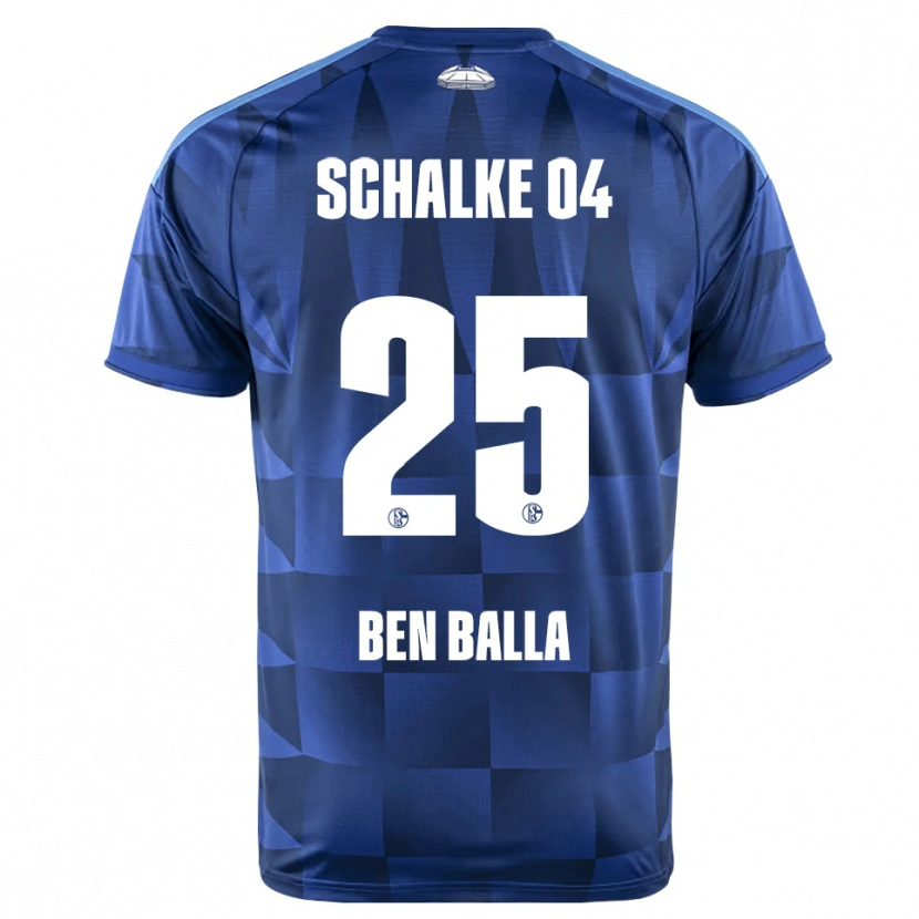 Danxen Mujer Camiseta Yassin Ben Balla #25 Azul Oscuro Amarillo Blanco 1ª Equipación 2026/27 La Camisa México