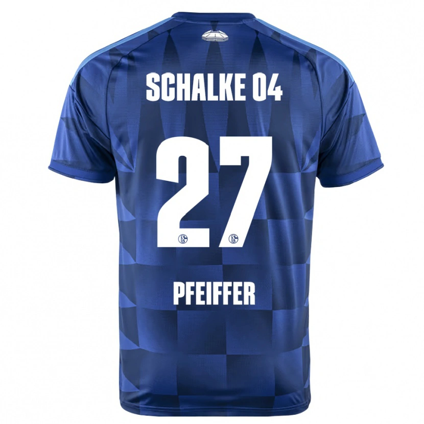 Danxen Mujer Camiseta Tim Pfeiffer #27 Azul Oscuro Amarillo Blanco 1ª Equipación 2026/27 La Camisa México
