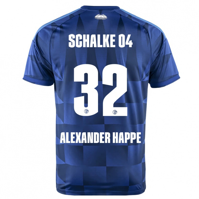 Danxen Mujer Camiseta Luca Alexander Happe #32 Azul Oscuro Amarillo Blanco 1ª Equipación 2026/27 La Camisa México