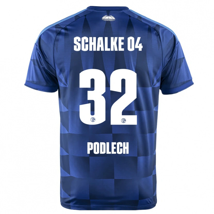 Danxen Mujer Camiseta Luca Podlech #32 Azul Oscuro Amarillo Blanco 1ª Equipación 2026/27 La Camisa México