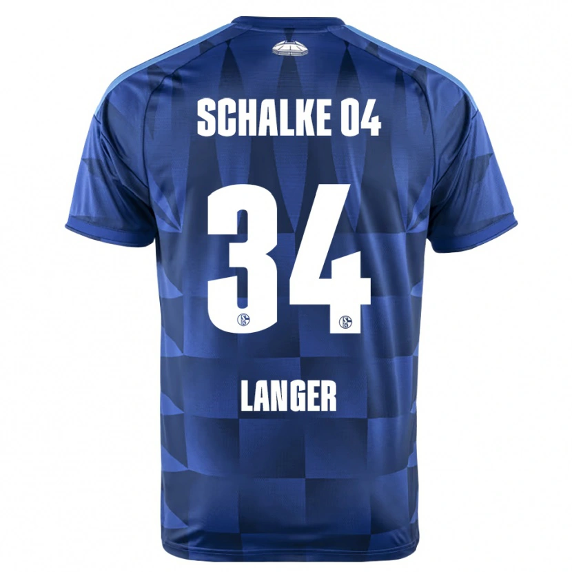 Danxen Mujer Camiseta Michael Langer #34 Azul Oscuro Amarillo Blanco 1ª Equipación 2026/27 La Camisa México