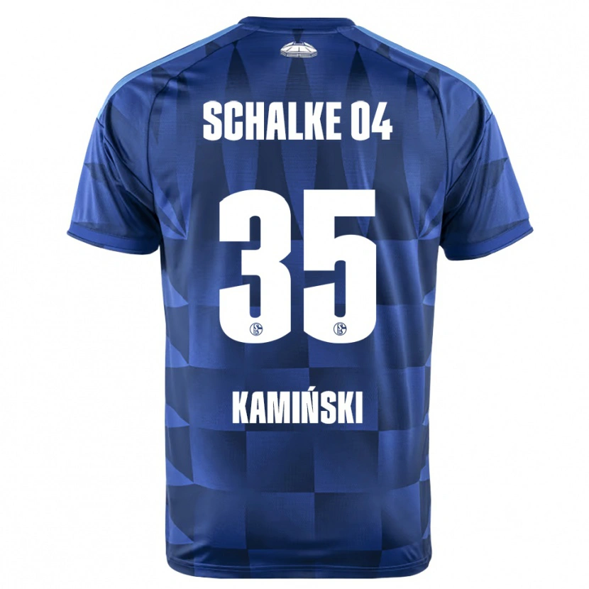 Danxen Mujer Camiseta Marcin Kaminski #35 Azul Oscuro Amarillo Blanco 1ª Equipación 2026/27 La Camisa México