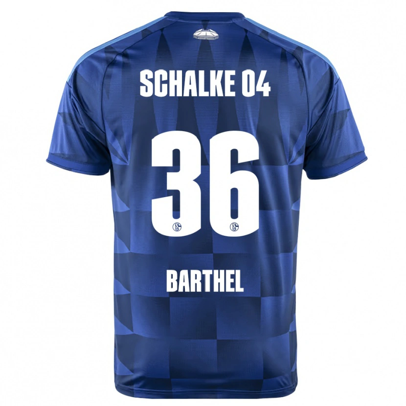 Danxen Mujer Camiseta Niklas Barthel #36 Azul Oscuro Amarillo Blanco 1ª Equipación 2026/27 La Camisa México