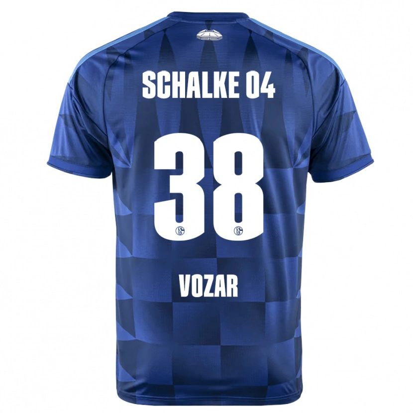 Danxen Mujer Camiseta Luca Vozar #38 Azul Oscuro Amarillo Blanco 1ª Equipación 2026/27 La Camisa México