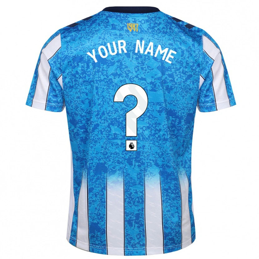 Danxen Mujer Camiseta Su Nombre #0 Blanco Azul Naranja 1ª Equipación 2026/27 La Camisa México
