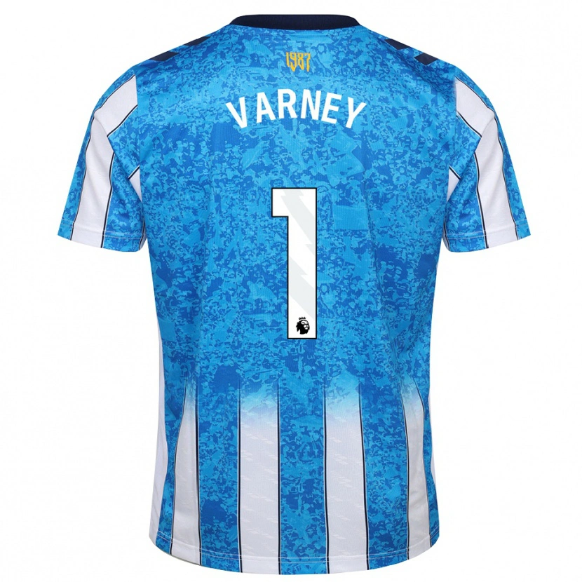 Danxen Mujer Camiseta Oscar Varney #1 Blanco Azul Naranja 1ª Equipación 2026/27 La Camisa México