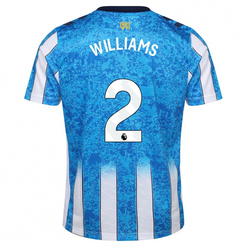 Danxen Mujer Camiseta Thomas Williams #2 Blanco Azul Naranja 1ª Equipación 2026/27 La Camisa México