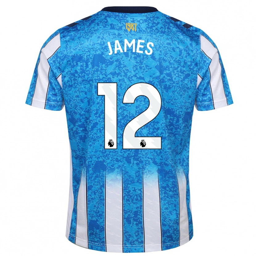 Danxen Mujer Camiseta Jack James #12 Blanco Azul Naranja 1ª Equipación 2026/27 La Camisa México