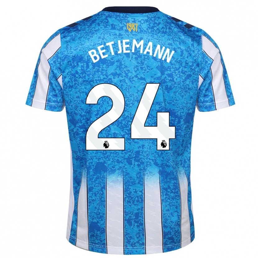 Danxen Mujer Camiseta Elliot Betjemann #24 Blanco Azul Naranja 1ª Equipación 2026/27 La Camisa México