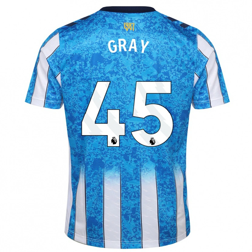 Danxen Mujer Camiseta Harrison Gray #45 Blanco Azul Naranja 1ª Equipación 2026/27 La Camisa México