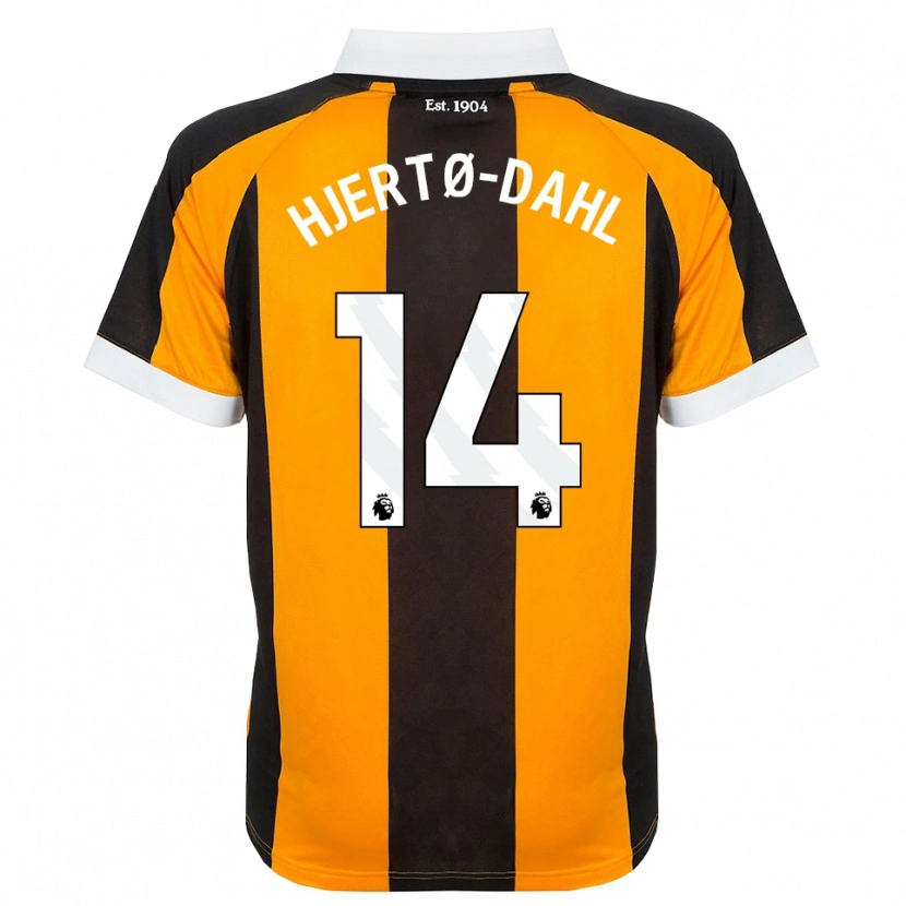 Danxen Mujer Camiseta Jens Hjertø-Dahl #14 Naranja Negro Blanco 1ª Equipación 2026/27 La Camisa México