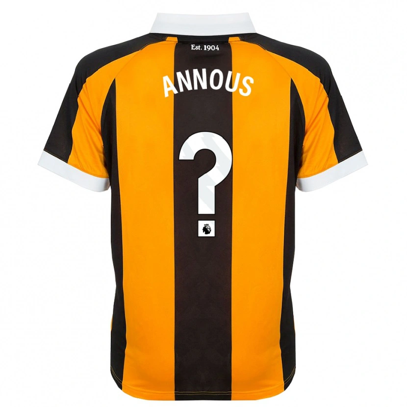 Danxen Mujer Camiseta Brandon Annous #0 Naranja Negro Blanco 1ª Equipación 2026/27 La Camisa México