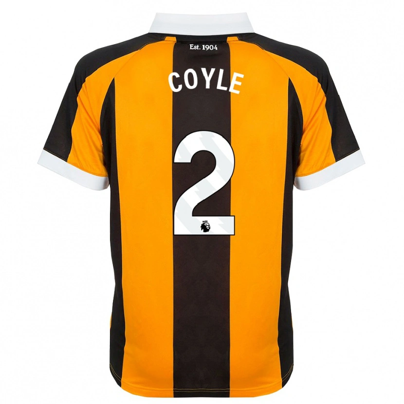 Danxen Mujer Camiseta Lewie Coyle #2 Naranja Negro Blanco 1ª Equipación 2026/27 La Camisa México