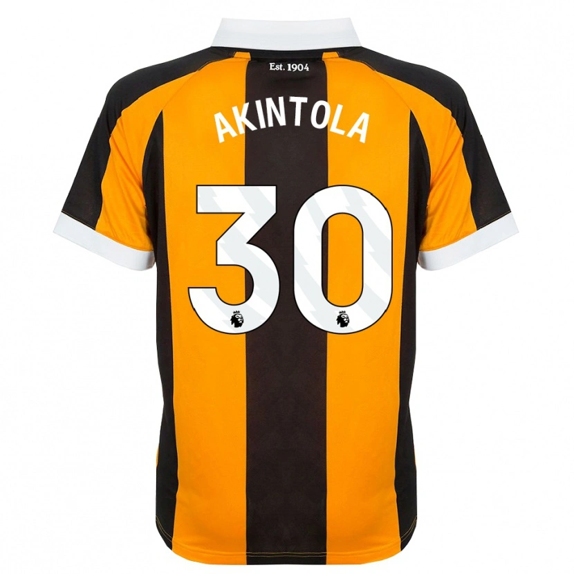 Danxen Mujer Camiseta David Akintola #30 Naranja Negro Blanco 1ª Equipación 2026/27 La Camisa México