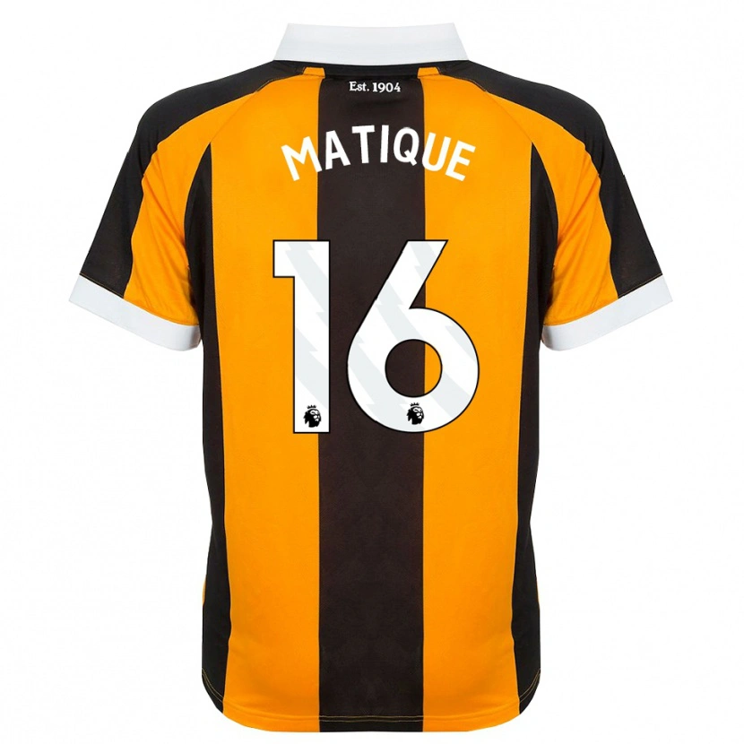 Danxen Mujer Camiseta Albert Matique #16 Naranja Negro Blanco 1ª Equipación 2026/27 La Camisa México