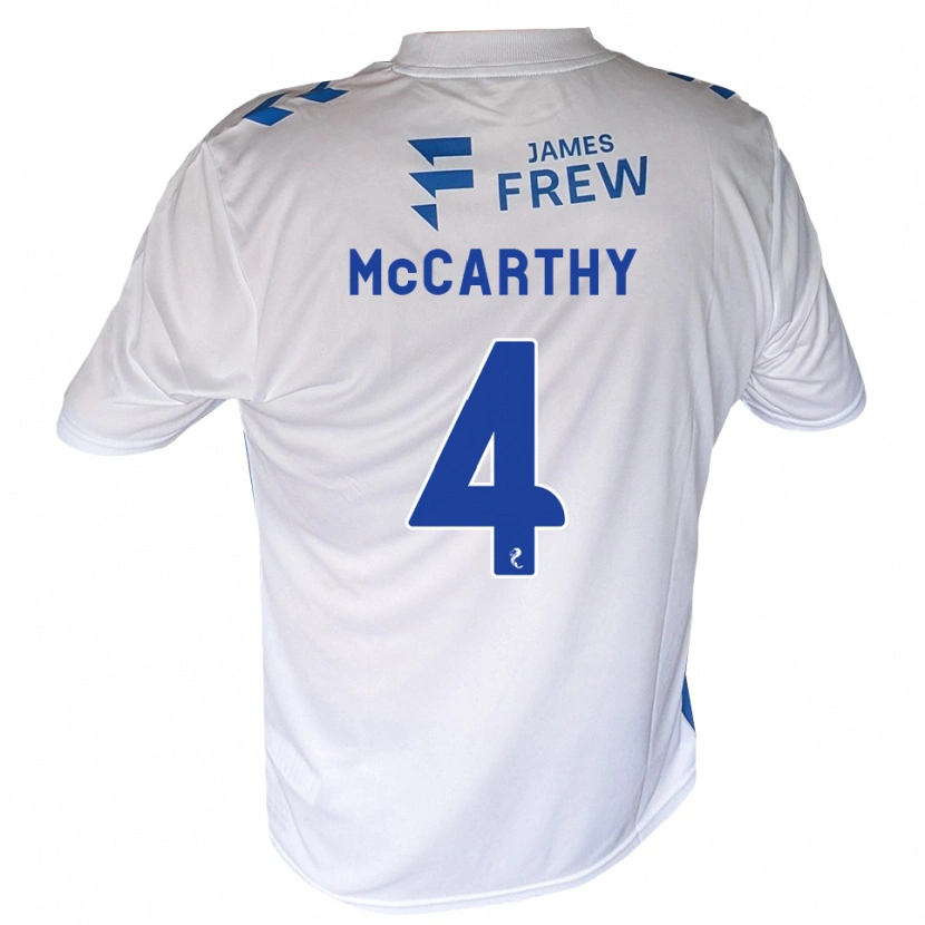 Danxen Mujer Camiseta Cathal Mccarthy #4 Azul Real Blanco 1ª Equipación 2026/27 La Camisa México