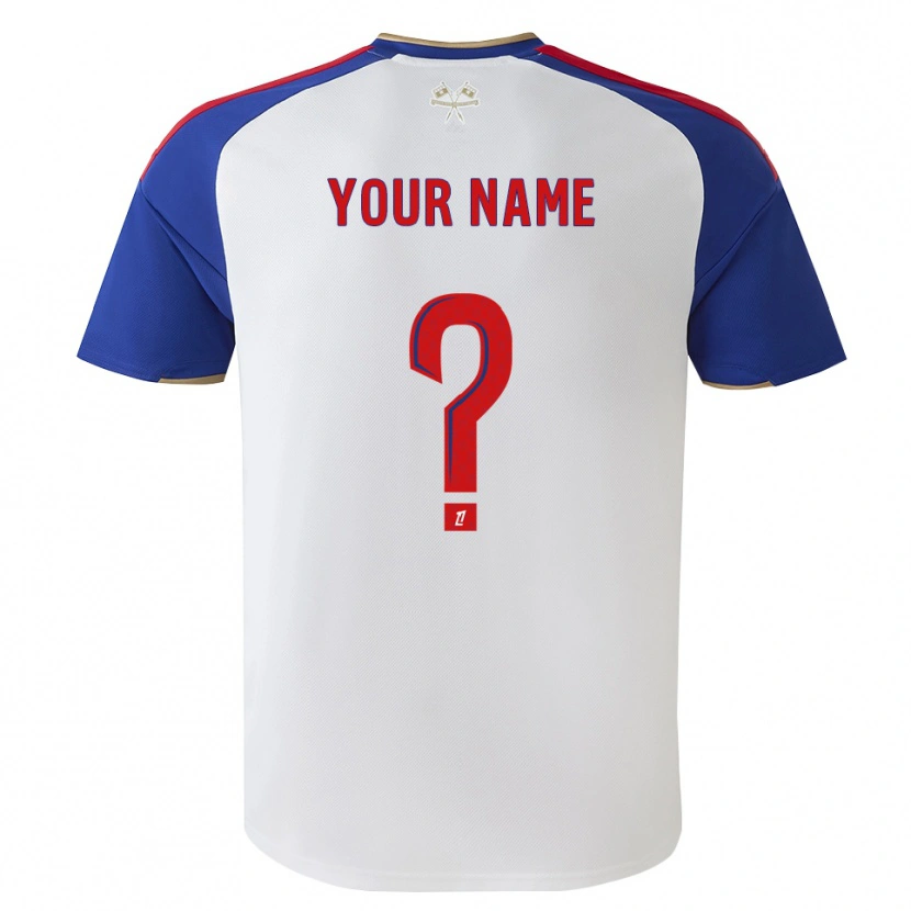 Danxen Mujer Camiseta Su Nombre #0 Azul Real Rojo Blanco 1ª Equipación 2026/27 La Camisa México