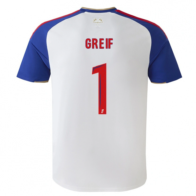 Danxen Mujer Camiseta Dominik Greif #1 Azul Real Rojo Blanco 1ª Equipación 2026/27 La Camisa México