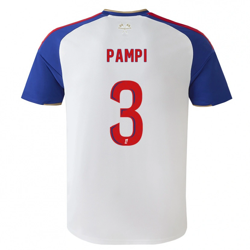 Danxen Mujer Camiseta Emanuel Pampi #3 Azul Real Rojo Blanco 1ª Equipación 2026/27 La Camisa México