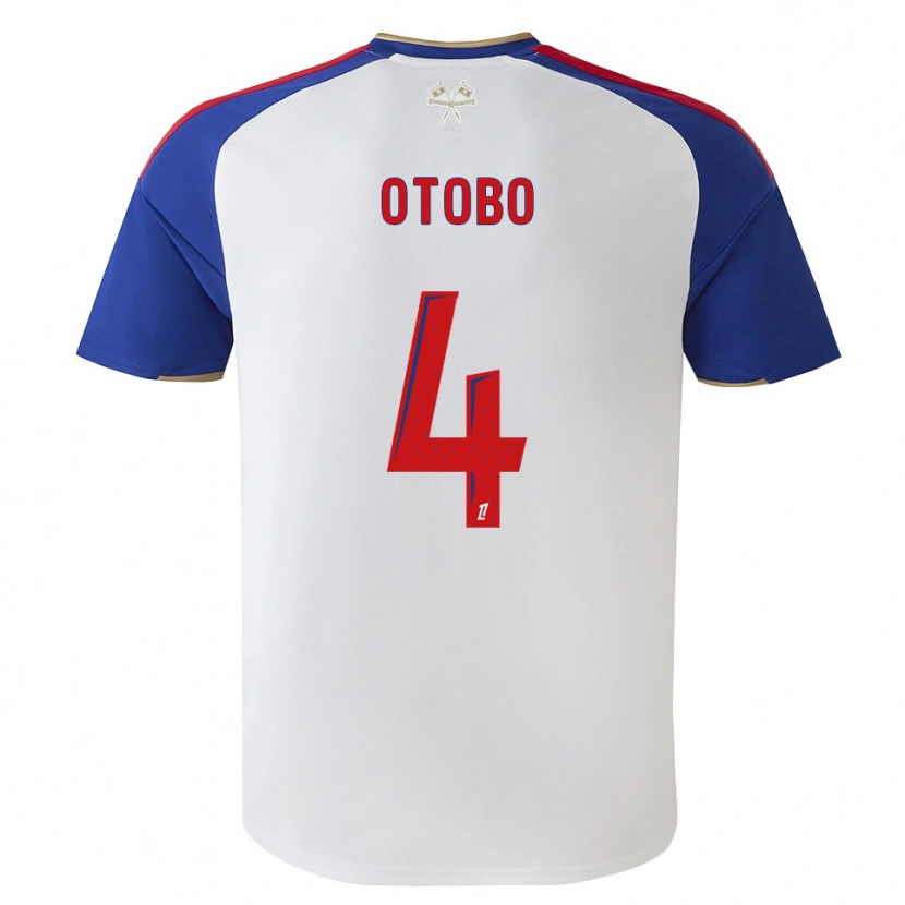 Danxen Mujer Camiseta Melvyn Otobo #4 Azul Real Rojo Blanco 1ª Equipación 2026/27 La Camisa México