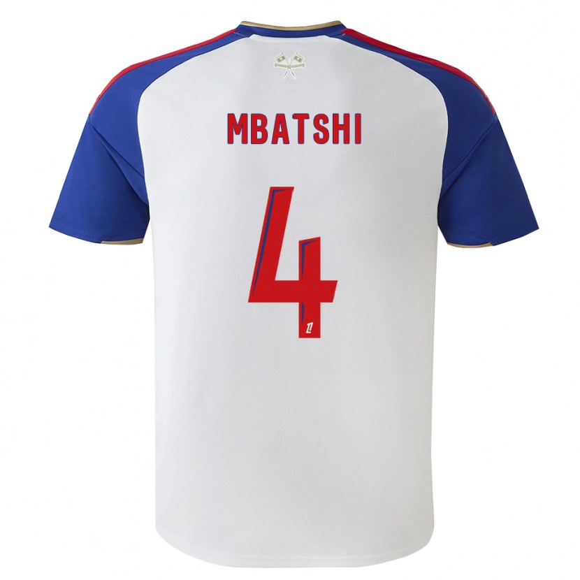 Danxen Mujer Camiseta Prince Mbatshi Mukuba #4 Azul Real Rojo Blanco 1ª Equipación 2026/27 La Camisa México