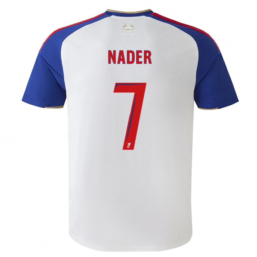 Danxen Mujer Camiseta Saad Nader #7 Azul Real Rojo Blanco 1ª Equipación 2026/27 La Camisa México