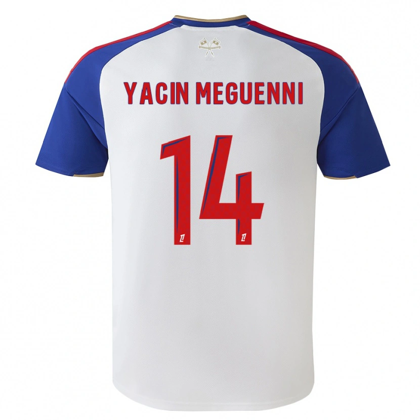 Danxen Mujer Camiseta Mohamed Yacin Meguenni #14 Azul Real Rojo Blanco 1ª Equipación 2026/27 La Camisa México