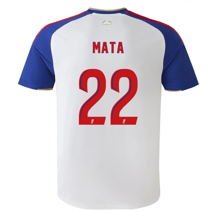 Danxen Mujer Camiseta Clinton Mata #22 Azul Real Rojo Blanco 1ª Equipación 2026/27 La Camisa México