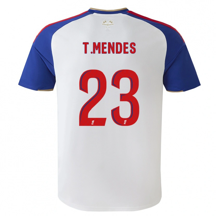 Danxen Mujer Camiseta Thiago Mendes #23 Azul Real Rojo Blanco 1ª Equipación 2026/27 La Camisa México