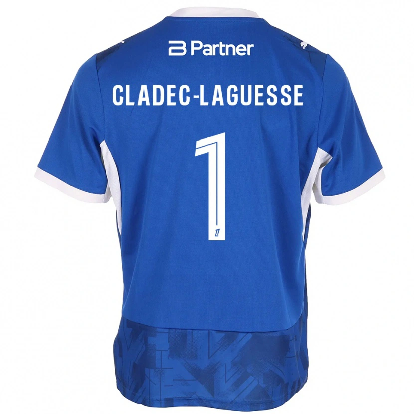 Danxen Mujer Camiseta Christopher Cladec-Laguesse #1 Azul Medio Blanco 1ª Equipación 2026/27 La Camisa México