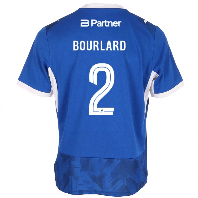 Danxen Mujer Camiseta Liam Bourlard #2 Azul Medio Blanco 1ª Equipación 2026/27 La Camisa México
