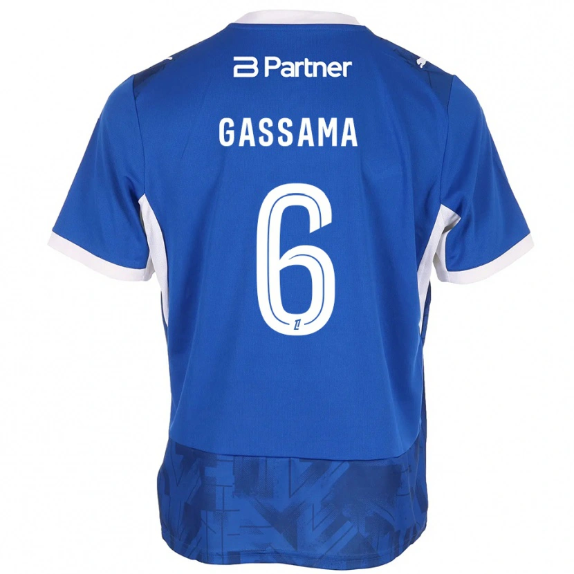 Danxen Mujer Camiseta Karamady Gassama #6 Azul Medio Blanco 1ª Equipación 2026/27 La Camisa México