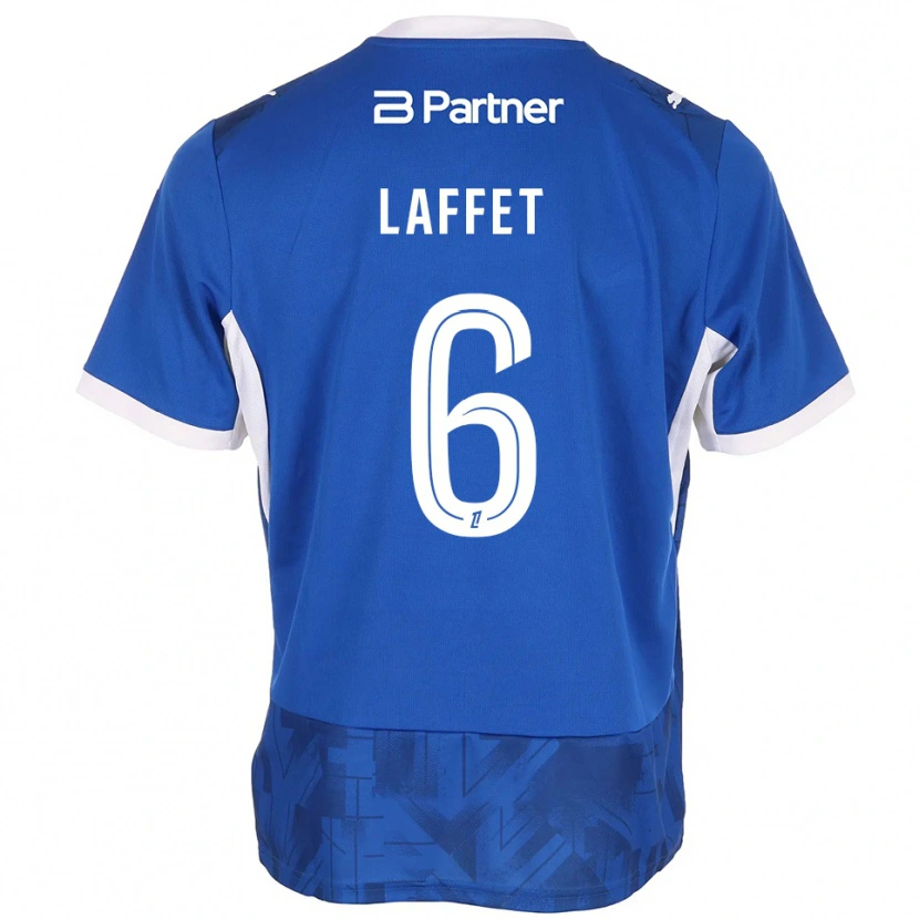 Danxen Mujer Camiseta Yves Laffet #6 Azul Medio Blanco 1ª Equipación 2026/27 La Camisa México