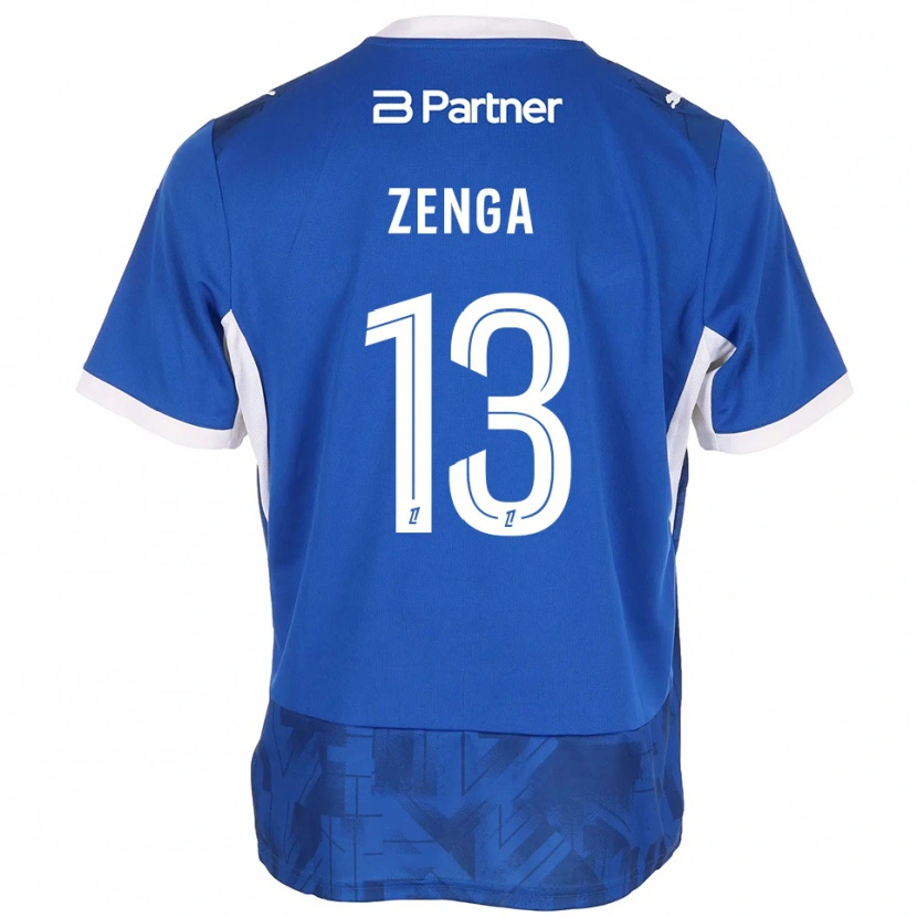 Danxen Mujer Camiseta Preston Zenga #13 Azul Medio Blanco 1ª Equipación 2026/27 La Camisa México